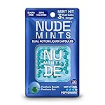 NUDE MINTS | Dual Action Liquid Capsules | Mouth Watering Mint - Lasts 3X Longer - 3X Stronger - Extreme Bad Breath Treatment For Adults - Sugar Free, 0 Calorie - All Flavors - 5 Pack - 150 Capsules