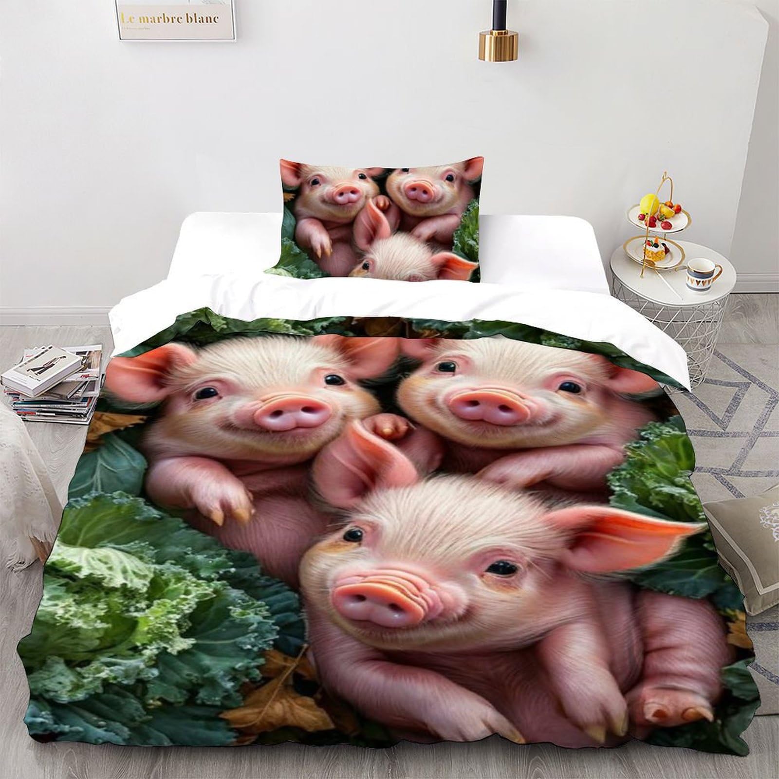 Housse de couette animaux 135x200 pour une chambre d'enfant ludique