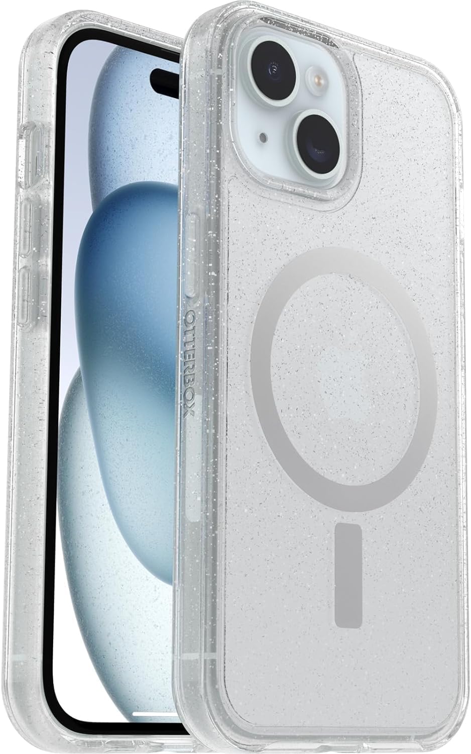 OtterBox iPhone 15 Plus and iPhone 14 Plus (ONLY) Symmetry Series+ Case - Stardust, Snaps to MagSafe, Ultra-Sleek, Raised Edges Protect Camera & Screen - Non-Retail Packaging