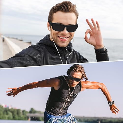 Miniatura 4 de TOODOO 4 pares de lentes de sol polarizados para hombre con protección UV, gafas de conducción deportivas para actividades al aire libre