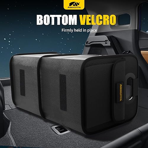 Miniatura 3 de MIKKUPPA Organizador de maletero de automóvil, organizador plegable de 75 litros para comestibles, organizadores de almacenamiento de maletero para