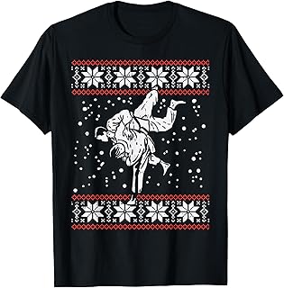 Brazilian Jiu Jitsu Judo Throw Christmas Martial Arts Gift T-Shirt
