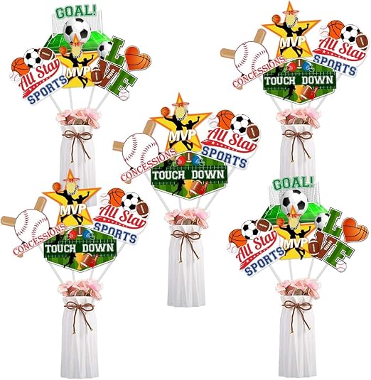 Amazon Sports Party Centerpiece Sticks Football Baseball Soccer amazon-sports-party-centerpiece-sticks-football-baseball-soccer