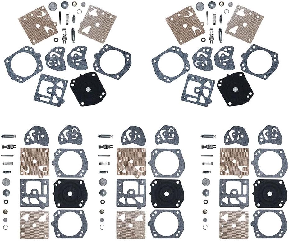 YAEGER 5pcs/lot Carburetor Repair Rebuild Overhaul Kit for Husqvarna 234 238 242 254 261 262 for Walbro K20 for HDA Chainsaw Spare Replace Part