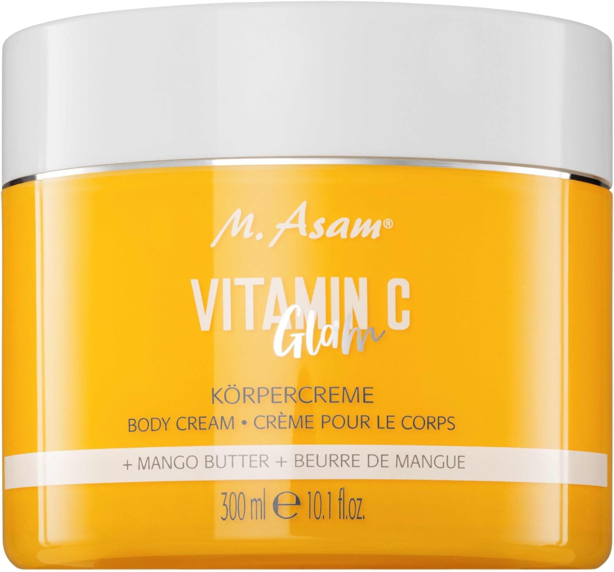 M. AsamVitamin C Glam Body Cream (10.1 Fl Oz) – Body Moisturizer With Maracuja Oil & Apricot Kernel Oil. Body Butter, Provides Moisture, Body Lotion Protects The Skin From Drying Out, Skin Care
