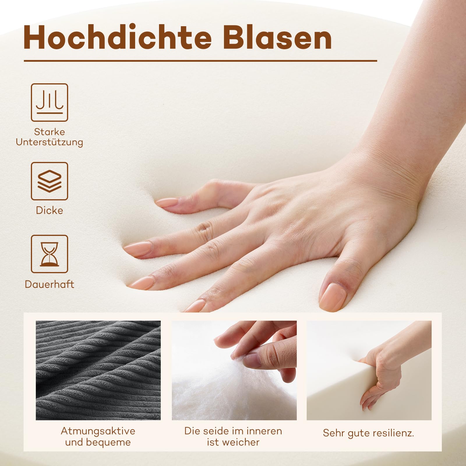 HOMMPA Faltbares Schlafsofa umwandelbarer 3-in-1 Sofa Bett Schlafsessel mit Kissen Sitzsack-Sofa Stuhl Komfortable Schlafcouch Bodensofa-Lounge für Schlafzimmer Wohnzimmer Grau 80CM