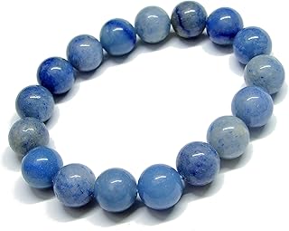 [hinryo] 32304C ブルーアベンチュリン 12mm ブレスレット 内径18cm 天然石 パワーストーン