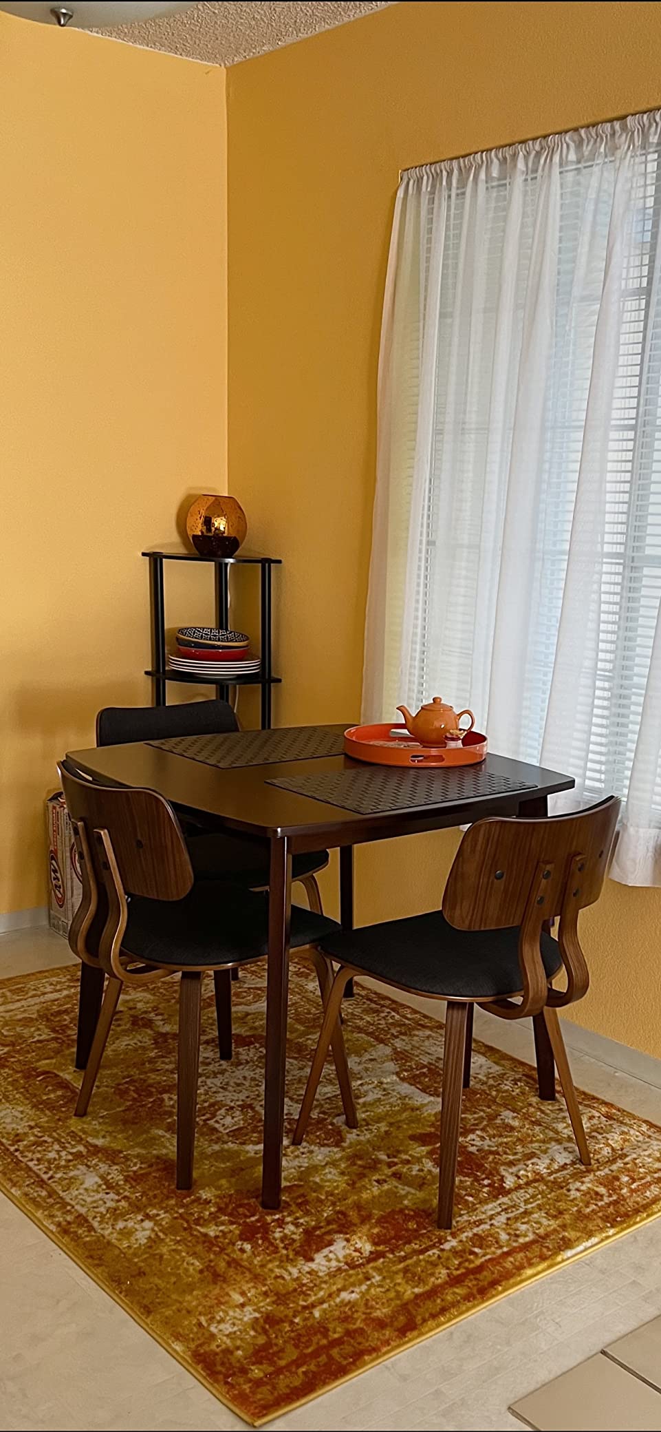 12/mo Finance Armen Living Jaguar Dining Chair in Grey Fabric and