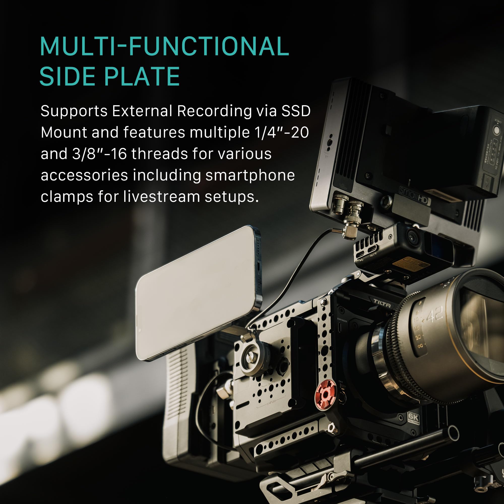 Tilta Camera Cage Pro Kit V-Mount Compatible with Blackmagic Pyxis