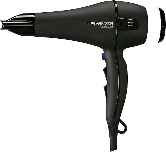 Rowenta Signature Pro CV7840 - Secador de pelo profesional, motor  Profesional AC de 2200W, función Iónica, 2 Velocidades y 3 Ajustes de  temperatura con boquillas concentradoras y difusor : Amazon.es: Salud y  cuidado personal
