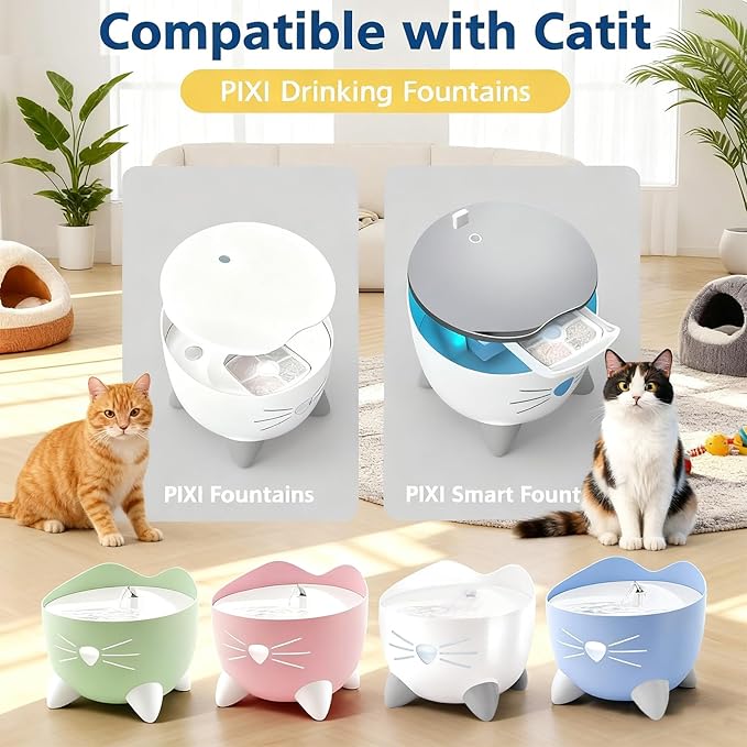 Pack de 26 Filtros para Fuente de Agua para Gatos TidiRob miniatura 3