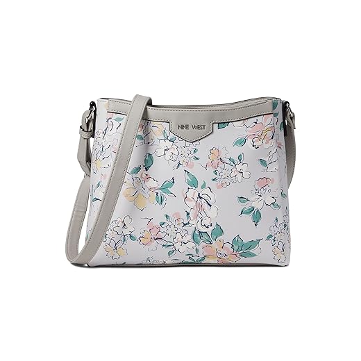 NINE WEST Farrahh Medium Swing Crossbody Light Dove Floral One Size