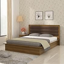 Spacewood Cooper Queen Bed with Box Storage – Natural Teak (KOSCOOPERQBBOX-Q48)