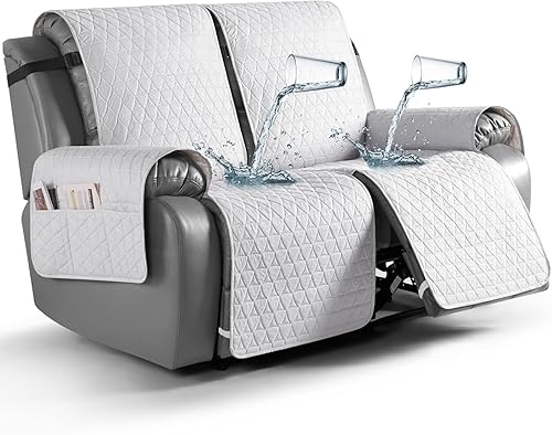 Vista 28 de TAOCOCO Funda reclinable 100% impermeable, antideslizante, lavable, con correas elásticas para las piernas, protector de muebles para perros