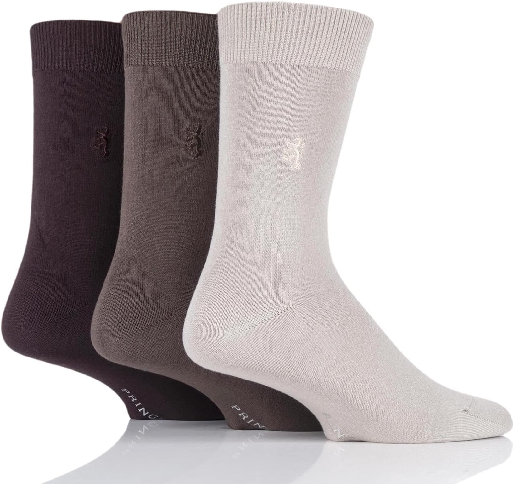 Pringle of ScotlandMens Classic Bamboo Plain Socks Pack of 3