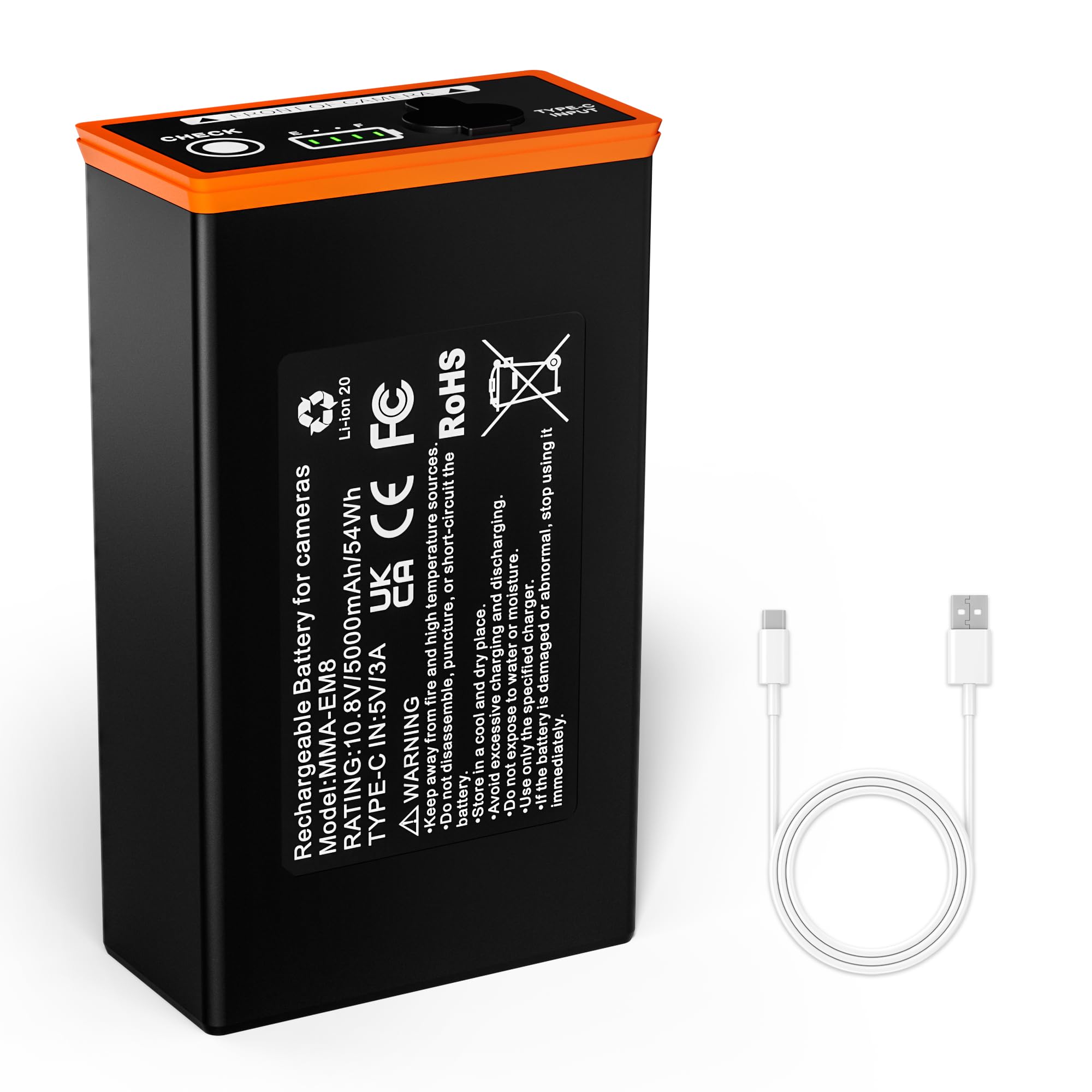 1-Pack 5000mAh Replacement Battery for Moultrie Edge Trail Cameras