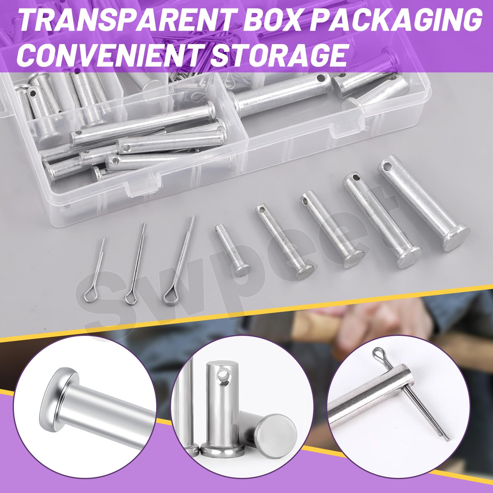 Amazon.com: Swpeet 51Pcs 18 Size M5 M6 M8 M10 M12 Zinc Plated