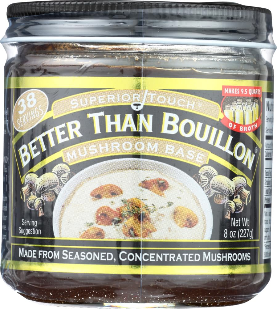 Better Than Bouillon Premium - Base de hongos, 8 onzas (paquete de 6)
