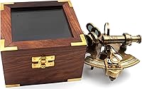 Vista 6 de Nautical Bronze Sextant – Solid Brass Maritime Astrolabe Vintage Ship Navigation Instrument for Nautical Decor, Collectibles, Maritime Gifts, and
