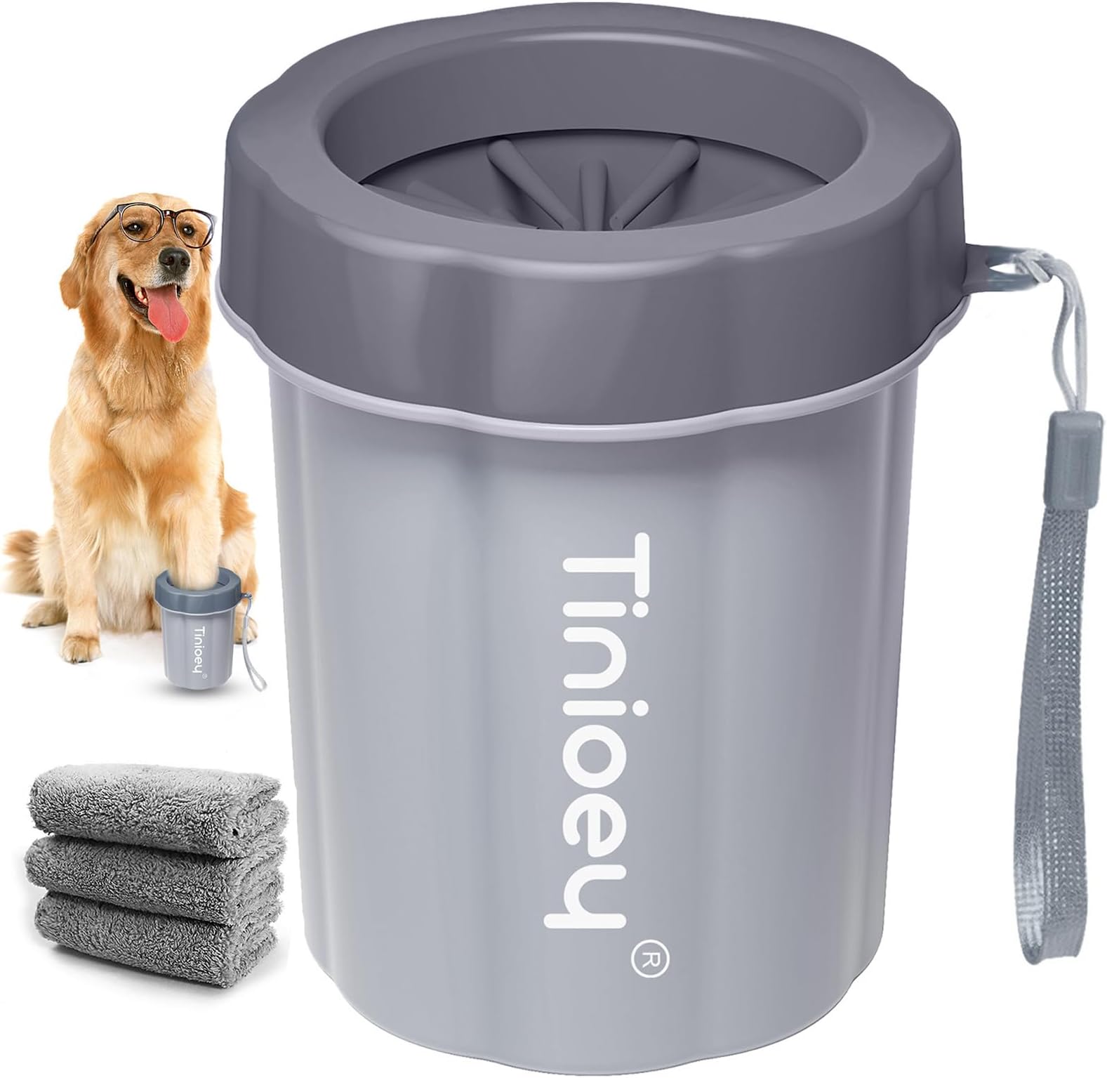 Paw Plunger for Dogs Portable Dirty Paw Washer for Medium Sized Dogs Ideal for