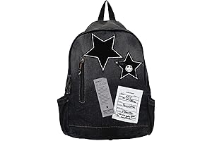 Y2K Black Denim Coquette Backpack: Express Your Edgy Style