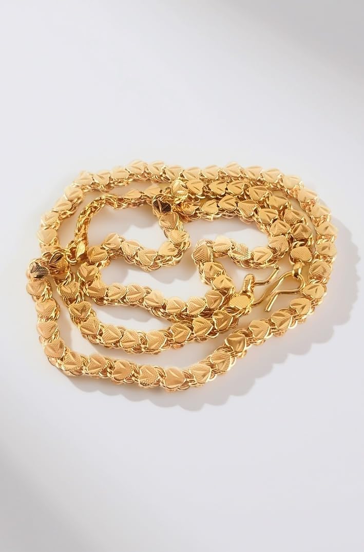 CUTE GOLD One Gram Gold Plated Fashion Jewellery Traditional Covering Thali Chain for Women & Girls