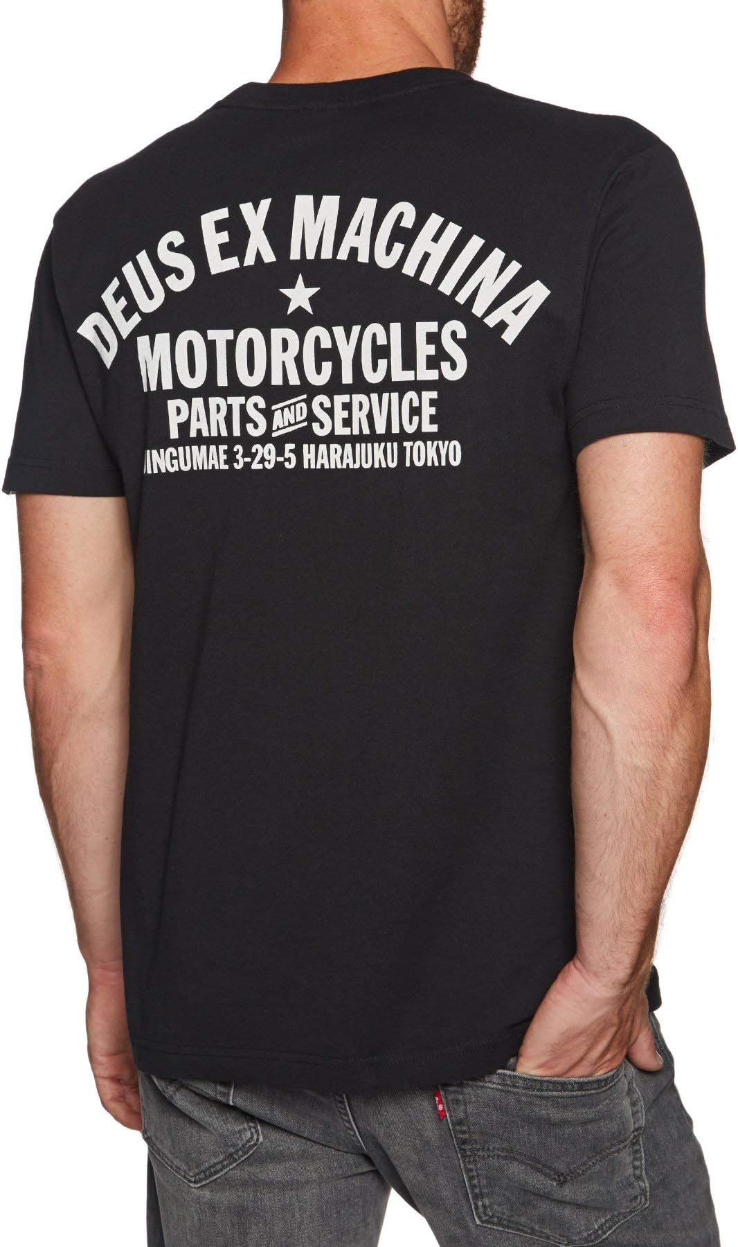 DEUSEx Machina Tokyo Address T-Shirt Black Black M