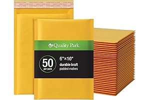 Quality Park Bubble Padded Mailing Envelopes, 6x9-Inch
