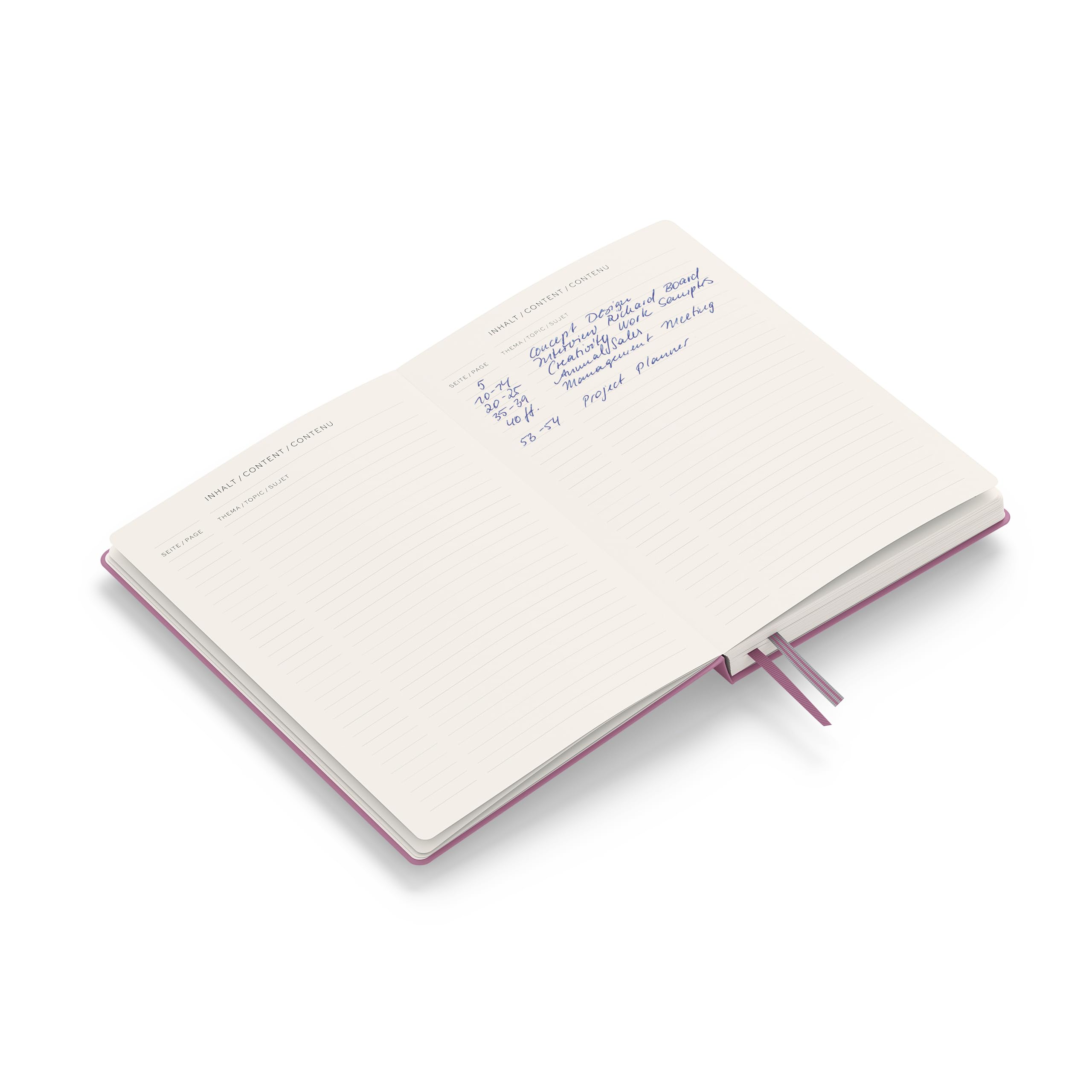 LEUCHTTURM1917 372187 Libreta Medium (A5) 145 x 210 mm, Tapa Dura, 251 páginas numeradas, Dusty Rose, Cuadriculada