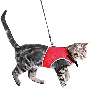 Trixie 41896 Adjustable Cat Harness with Lead, 1.20 m, Assorted colors