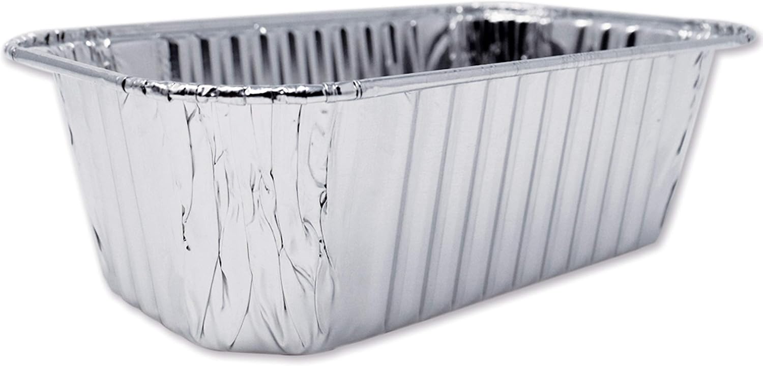 (800 Pack) Premium 1-LB Bread Loaf Baking Pans l Mini 6" x 3.7" x 2" l Extra-Heavy Duty l Disposable Aluminum Foil Oven Safe Sturdy 1-Pound Small Bread Tin