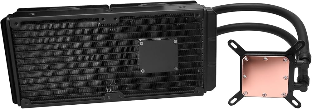 Rosewill CPU Liquid Cooler, Closed Loop PC Water Cooling, Quiet Dual 120mm PWM Fans thumbnail 2