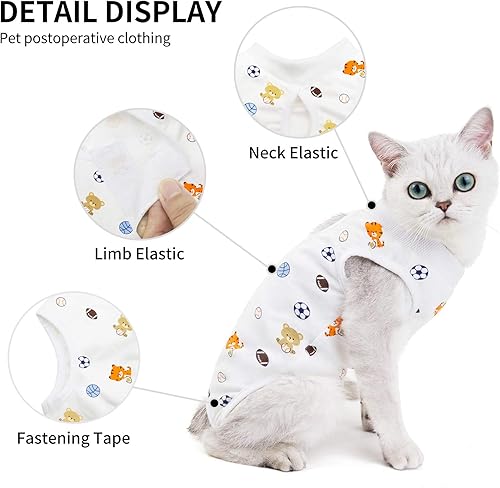 Miniatura 2 de Traje de recuperación quirúrgica profesional para gatos, alternativa de cuello electrónico para gatos y perros, uso después de una cirugía, traje de