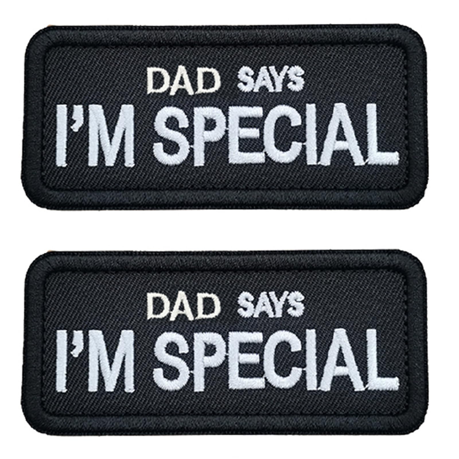 Patchs brodés Dad Says I'm Special à scratch pour personnaliser vos sacs à dos en voyage