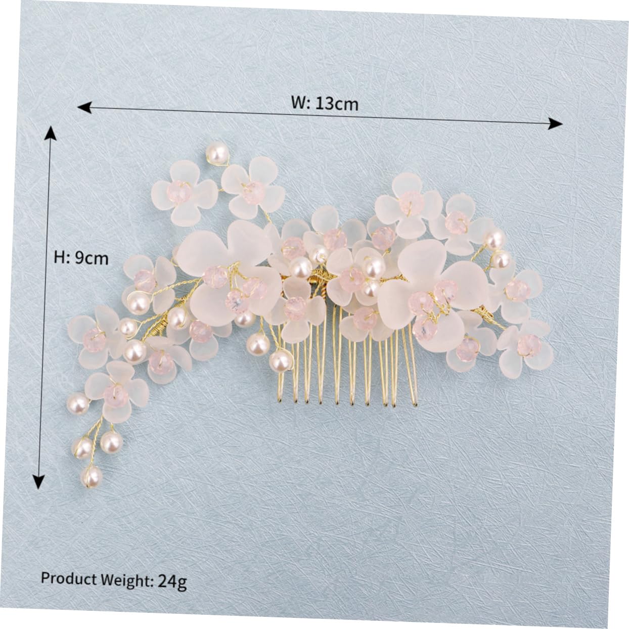DOITOOL 2pcs Crystal Flower Bridal Hair Comb Elegant Headdress for Weddings Special Occasions Fashionable Hair Accessory Stunning Flower Design for Brides and Parties