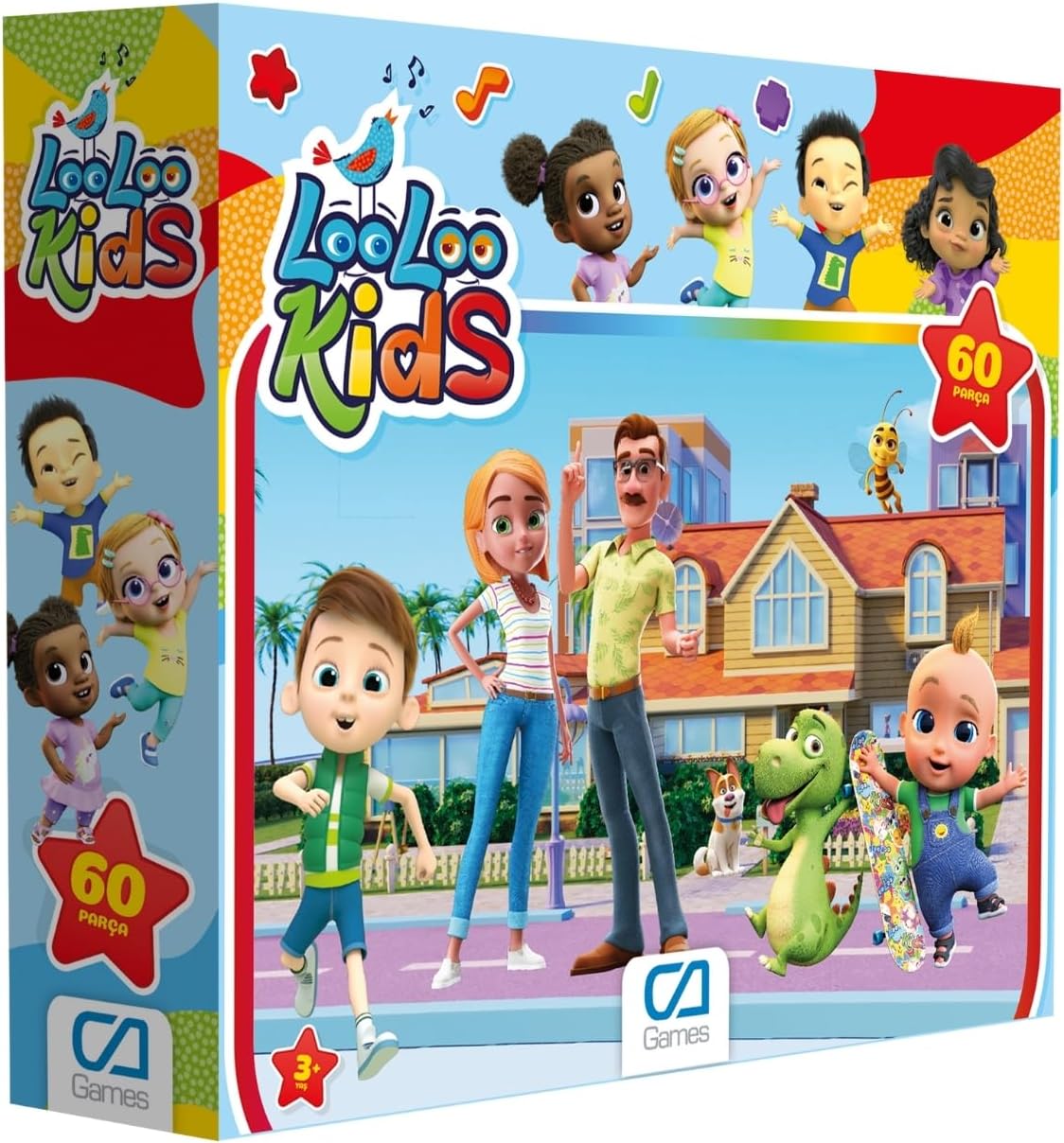 CA Games LooLoo Kids Lisanslı 60 Parça 34x24cm Çocuk Puzzle Yapboz Serisi