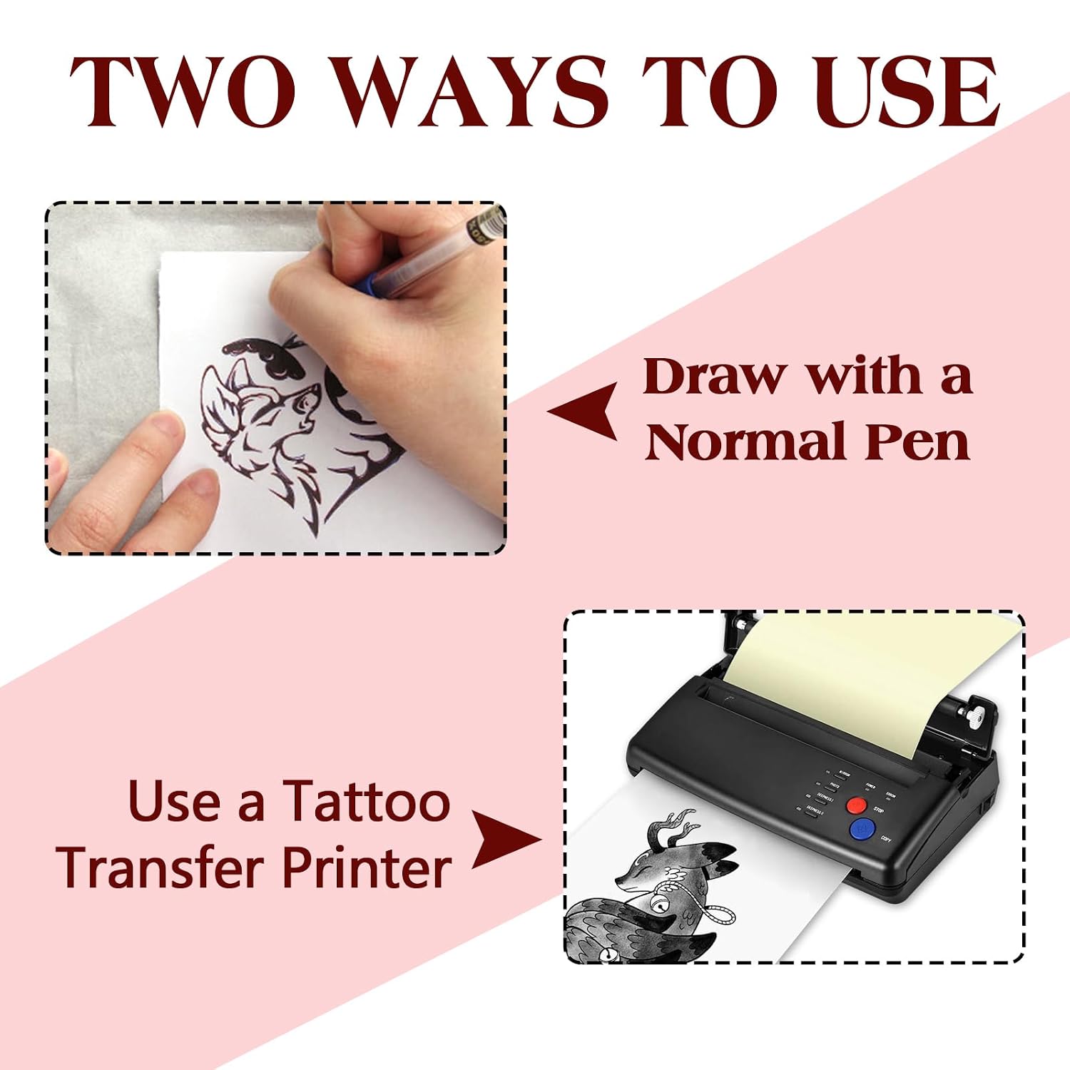 3MM Tattoo Skin Practice Kit - Ruicoo 3Pcs Tattoo Fake Skin 10Pcs Transfer Paper Kit Includes Best Silicion Thick Skin Double Sided and Tattoo Stencil Paper Tattoo Supplies Tattoo Kit