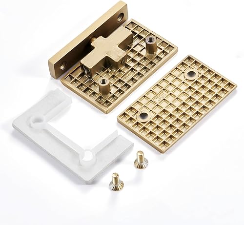 Miniatura 4 de Bisagra para puerta de vidrio de ducha, sólida de una pieza fundida de precisión con acero inoxidable 304 de 0.197 in de grosor, adecuada para