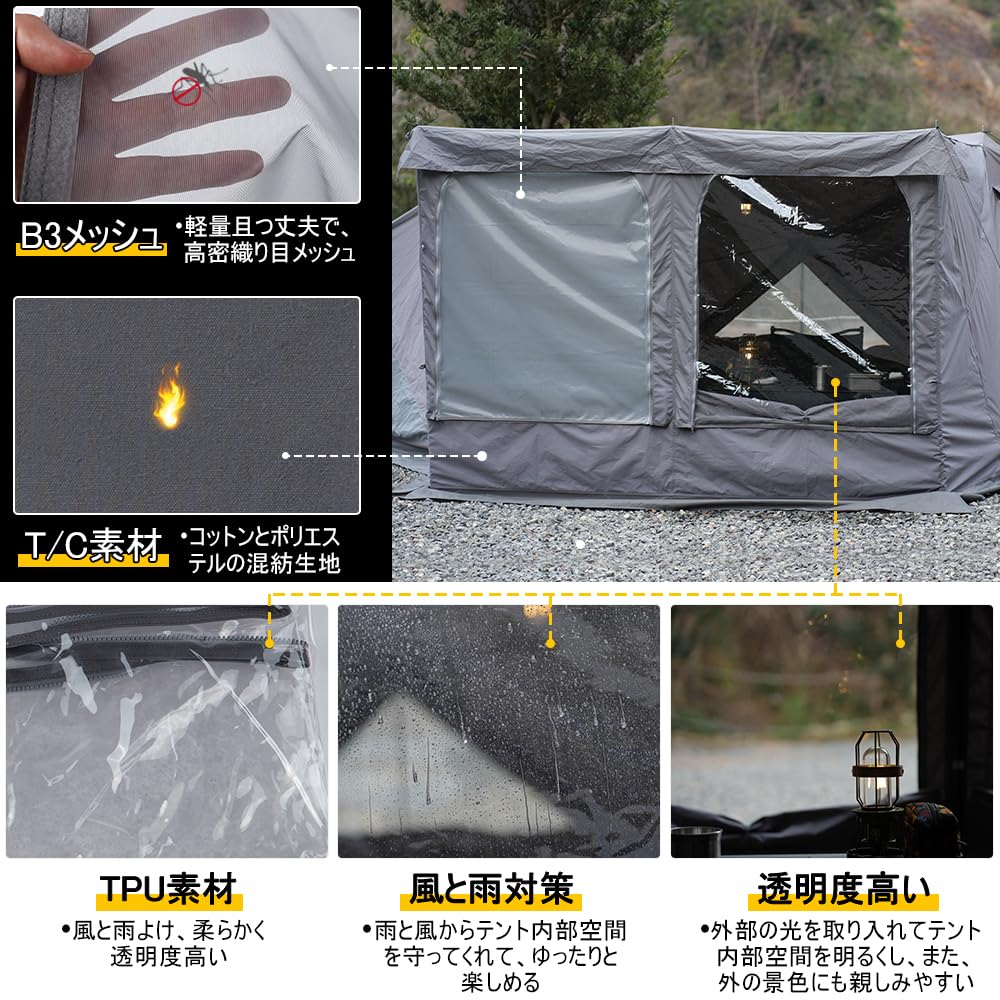 Amazon.co.jp: Soomloom拡張TPU透明フロントフラップ1.65ミリタリー