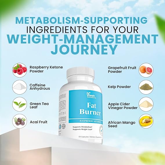 Fat Burner for Women and Men, Weight Loss, GLP-1 Support, Appetite Control