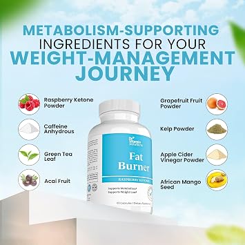 Fat Burner for Women and Men, Weight Loss, GLP-1 Support, Appetite Control