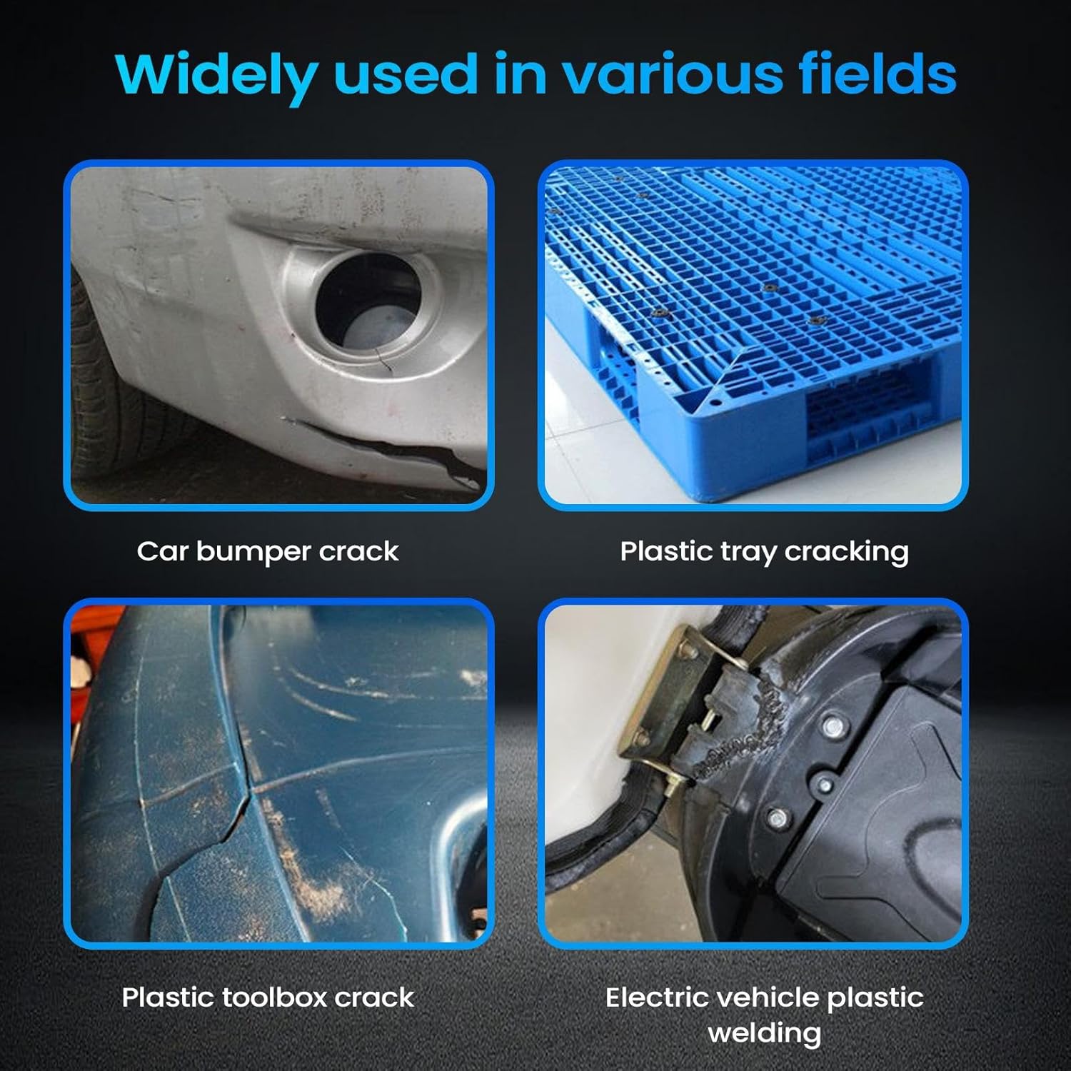 Car Bumper Repair Kit - Auto Body Restore Tools, Portable Crack Fix Set for Garage Repairs, Industrial Strength Solution with Easy Application, Vehicle Accessory, Hard Patch for Shop and Home