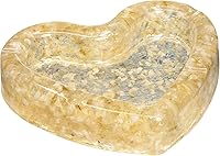 Vista 17 de Rockcloud Bandeja redonda de 3 pulgadas con resina, bandeja de joyería de cristal para decoración de mesa de oficina en casa, soporte para plantas