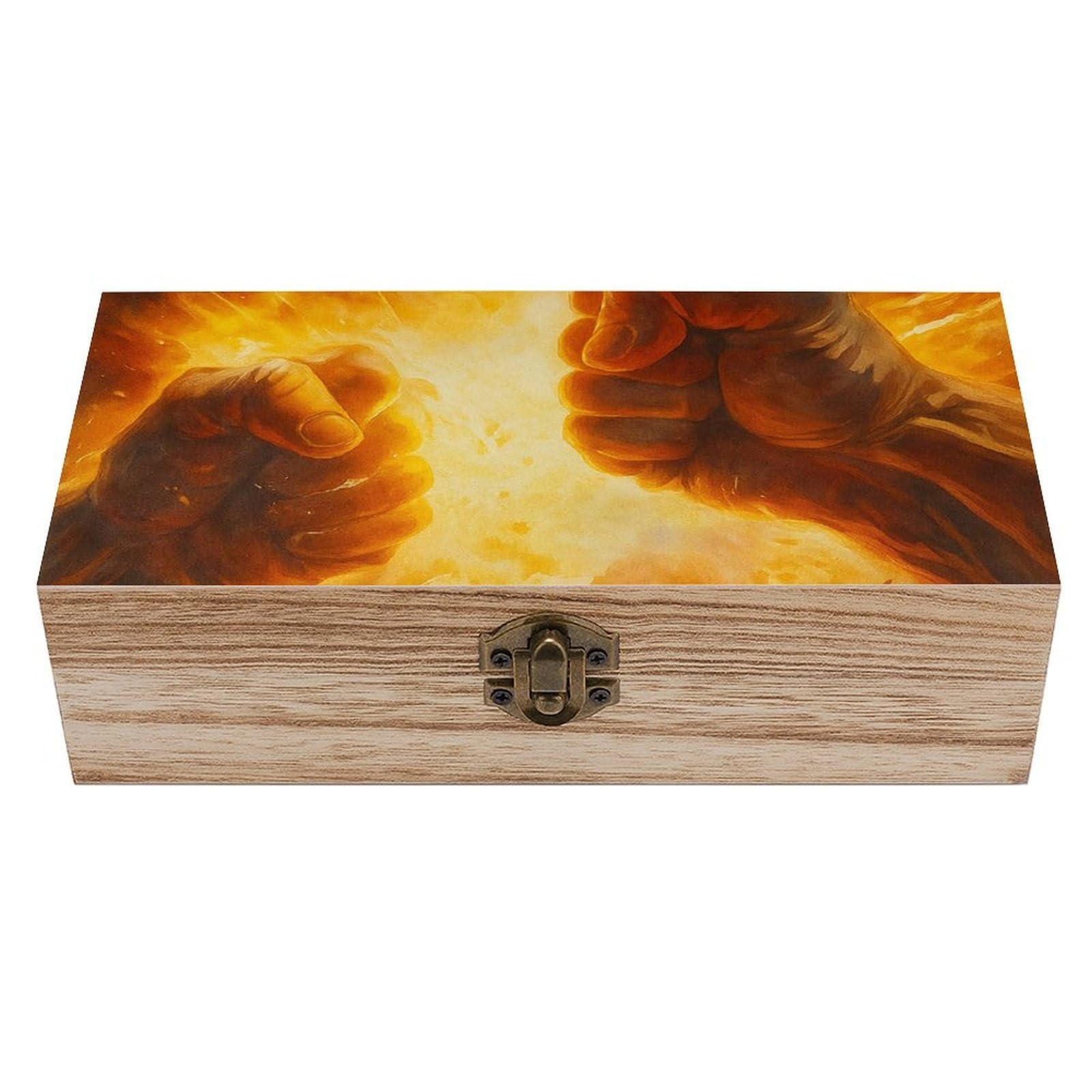 HLBSDM Majestic Fists Wooden Storage Vintage Keepsake Decorative Boxs