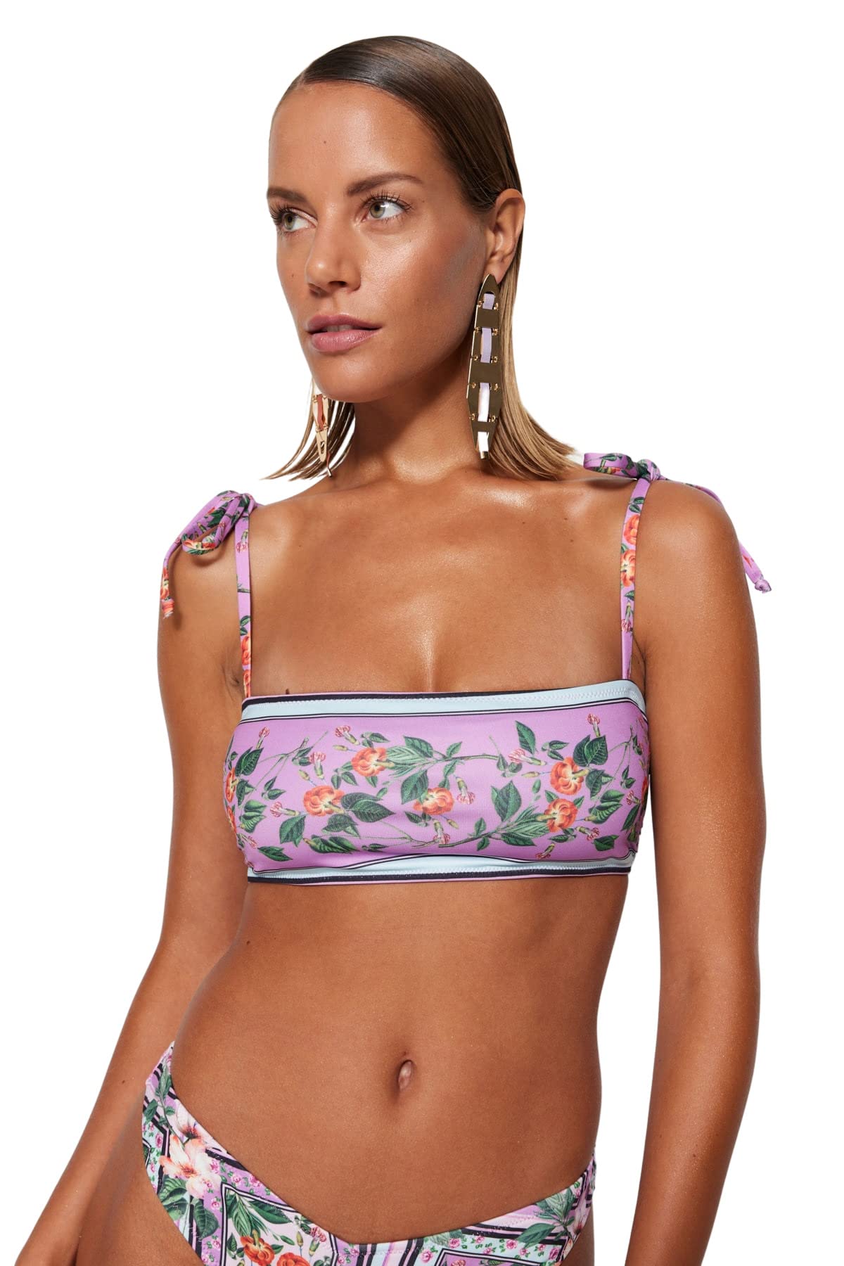 Trendyol Woman Knit Bikini Top,Very Colorful,42