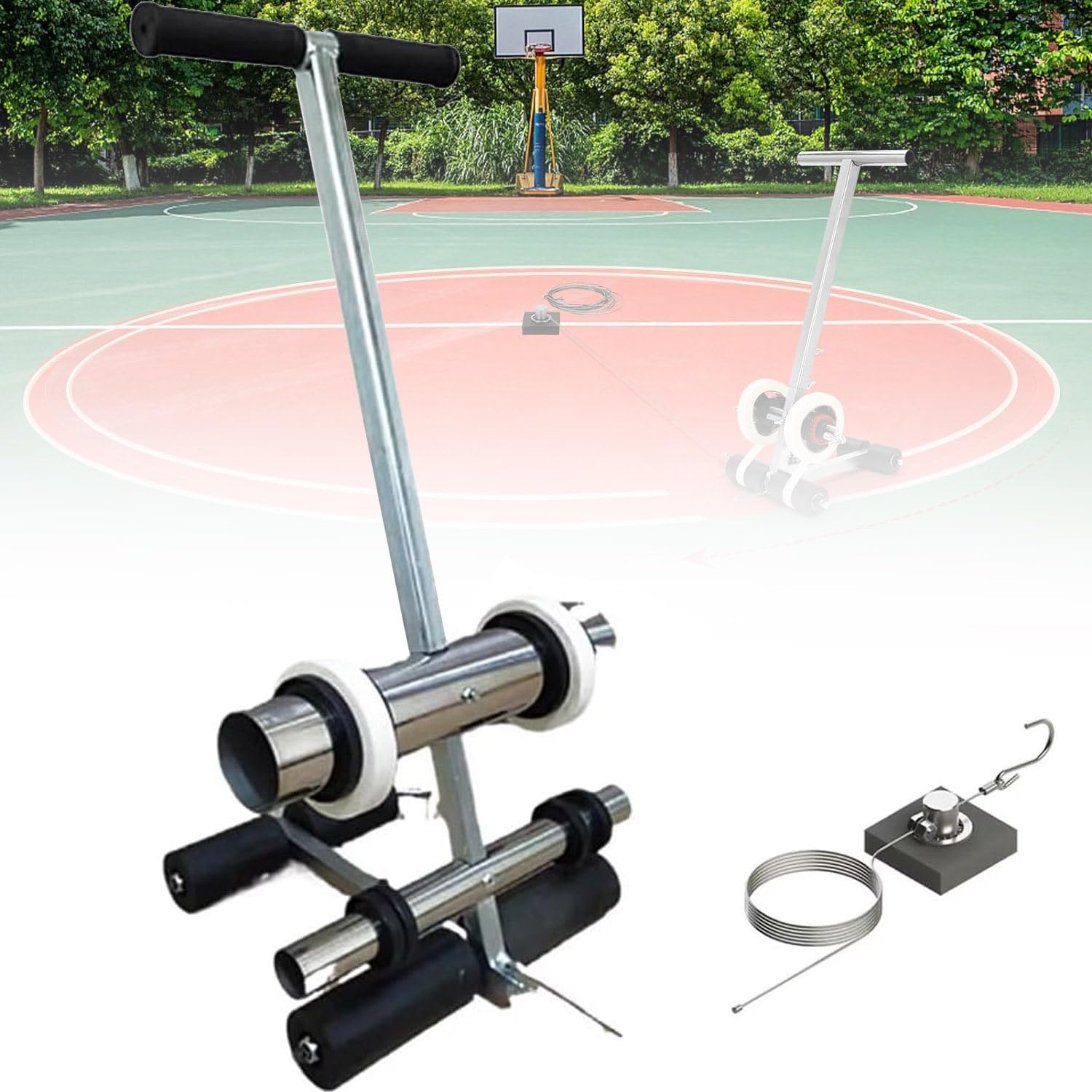 asdchZen Striping Line Marking Machine, Line Striping Machines Masking Tape Marking Equipment Tape Pasting Machine For Basketball Courts, Road Warning And Parking Space,B