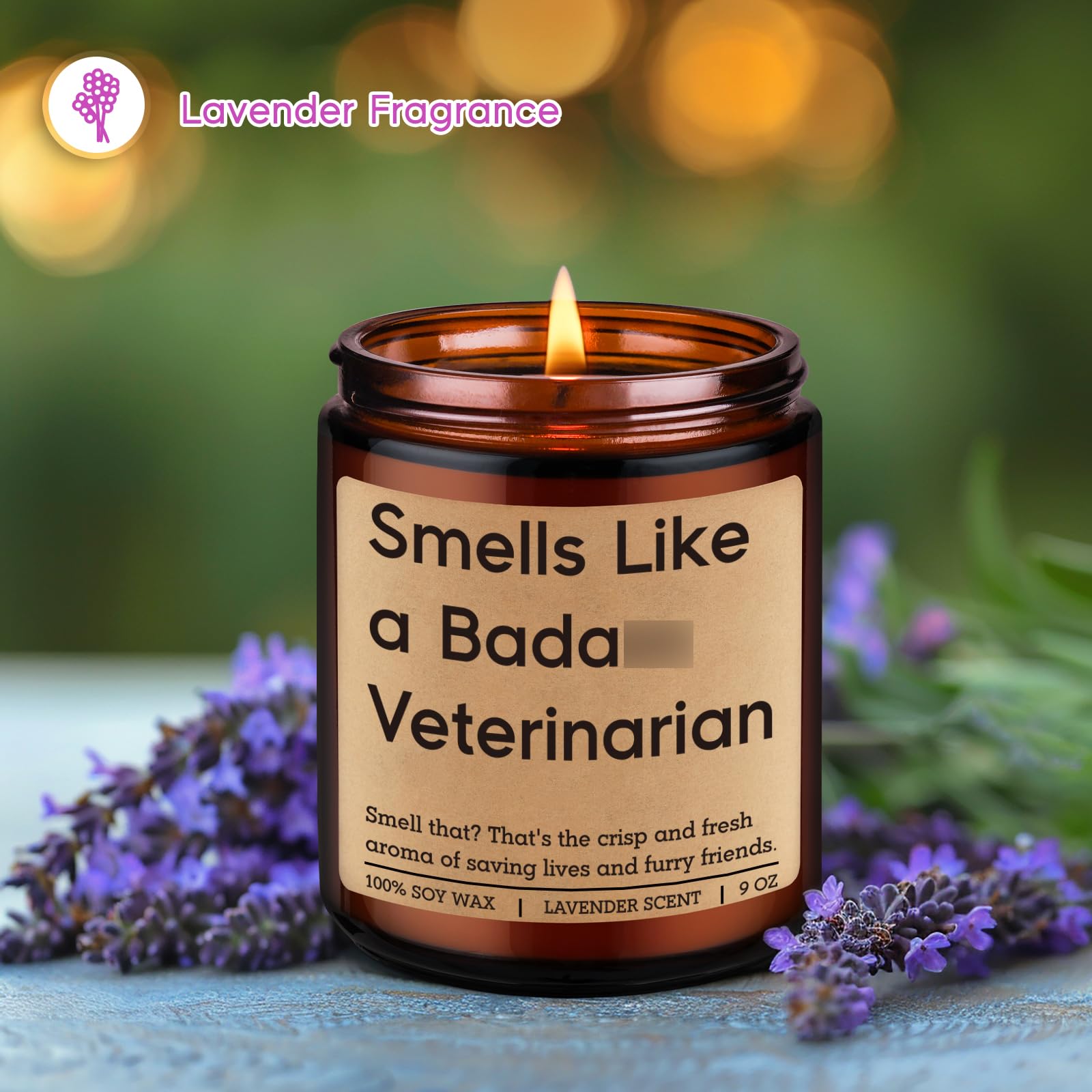 Miracu Candle, Veterinarian Gifts for Women Men, Funny Veterinary Gifts for Veterinarians, Cool Vet Med School Graduation, Birthday, Appreciation, Veterinary Day for Friend, Future Vet, Student, Grad