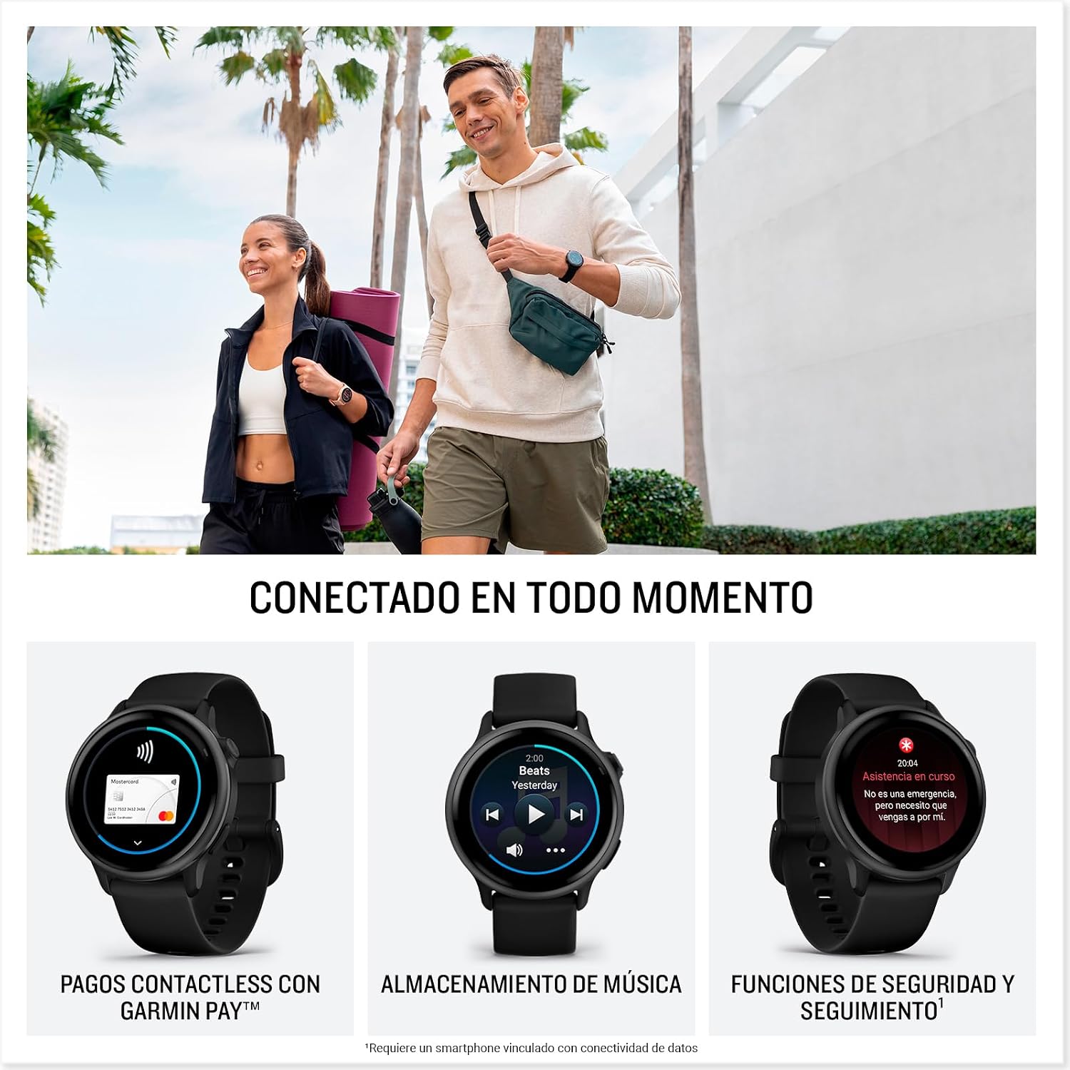 Garmin Vívoactive 6, Smartwatch con GPS, Pantalla AMOLED, Funciones de Salud, Entrenamientos de Movilidad, Entrenamiento avanzado del sueño y hasta 11 días de autonomía,Blanco Rosado,Amazon Exclusive 5