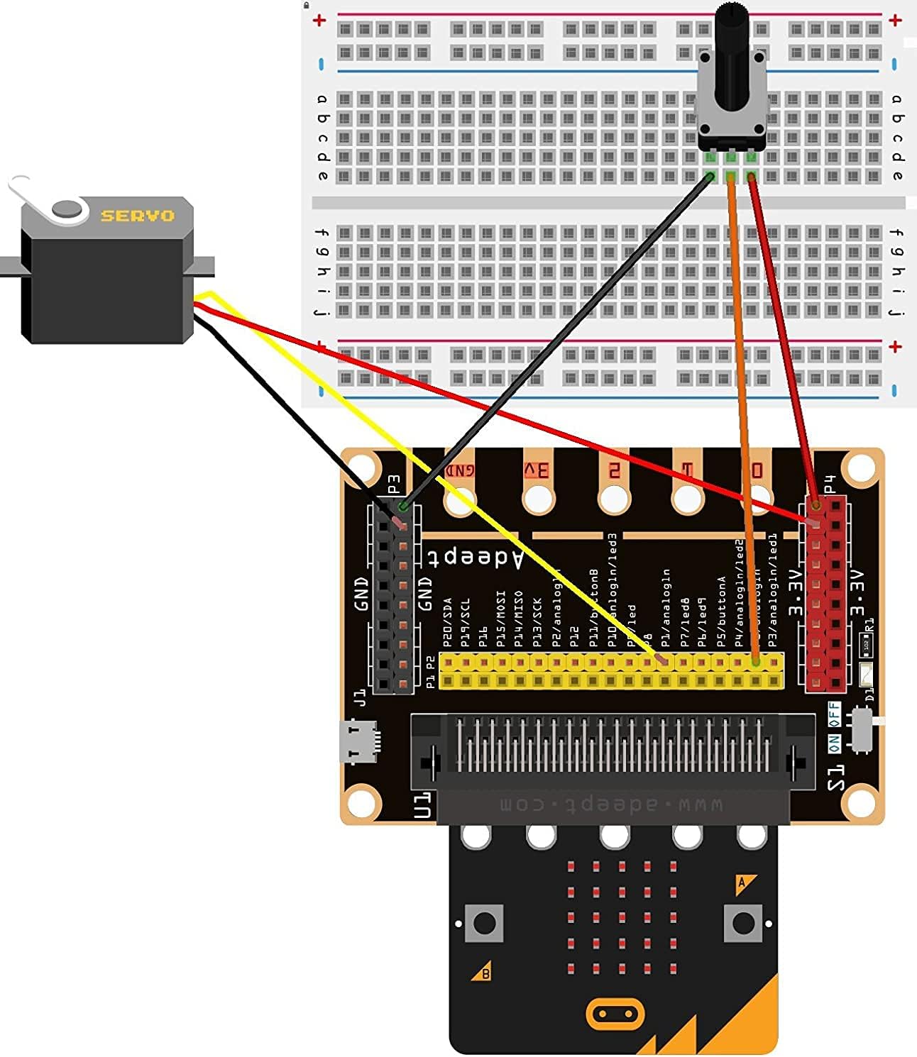 Adeept BBC Micro:bit Starter Kit | Include Microbit Controller V2 | Electronic microbit Starter Kit for Micro:bit with 31 Projects Tutorial Book PDF