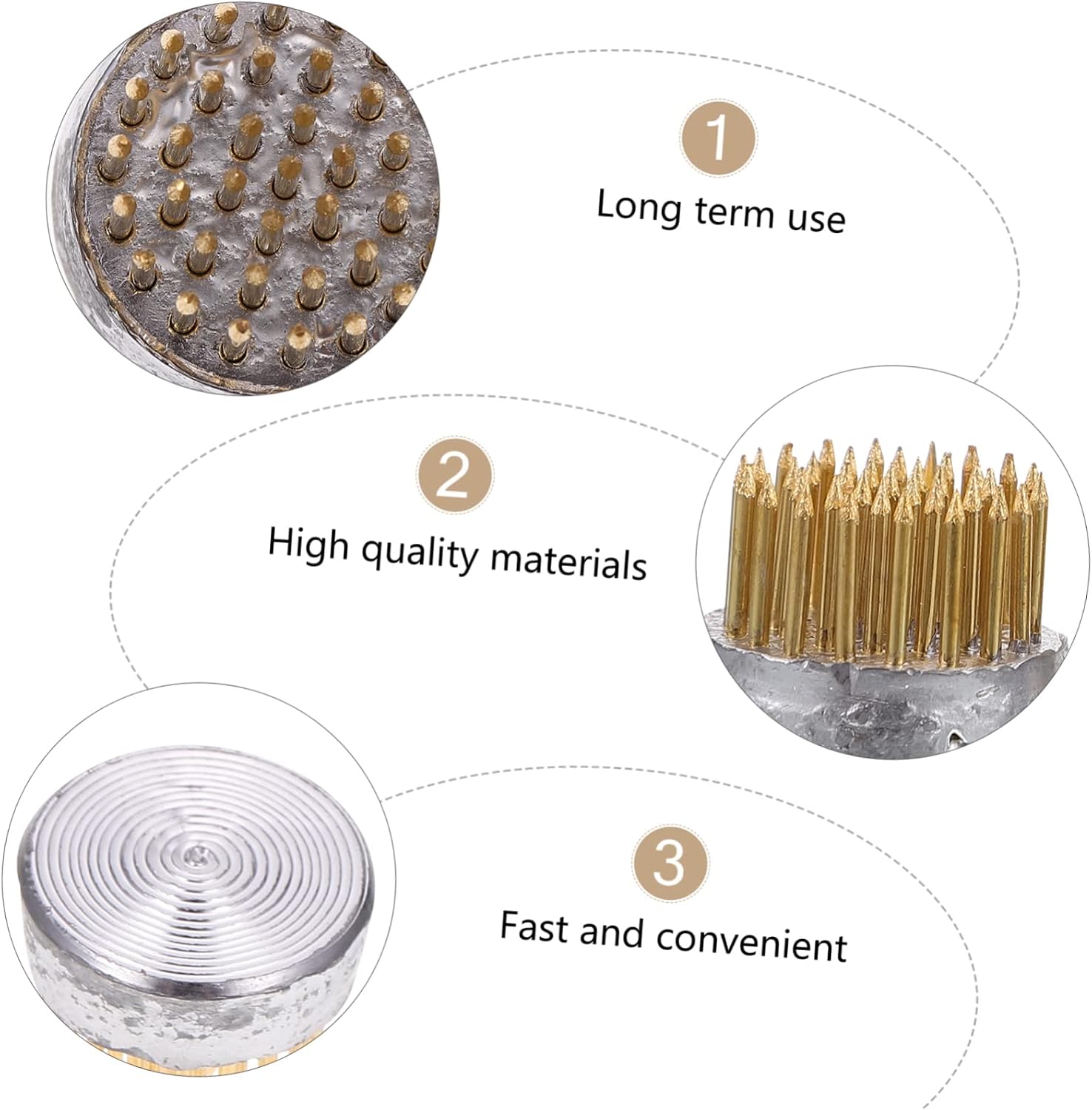 Lurrose 9pcs Round Flower Needle Base Holder for Floral Arranging Frog Tool for Flower Arrangement Easy to Install Plant Fixation for Home Decor and Floral Designs